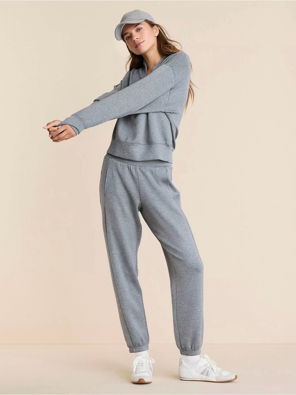 Lou & Grey Heathered Scubasoft Joggers XS NWT